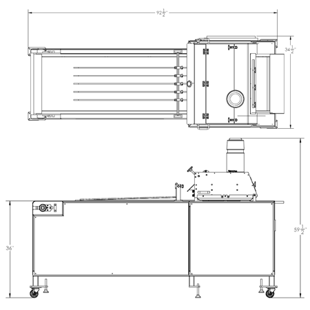 Bread slicer draw model HSC